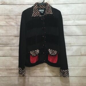 VINTAGE BEREK EMBELLISHED‎ SWEATER